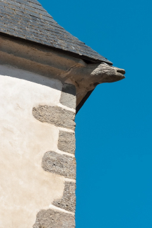 Détail d'une gargouille du clocher. © Région Bourgogne-Franche-Comté, Inventaire du patrimoine