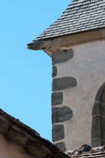 Détail d'une gargouille du clocher. © Région Bourgogne-Franche-Comté, Inventaire du patrimoine