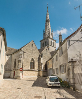 Elévation sud et clocher. © Région Bourgogne-Franche-Comté, Inventaire du patrimoine