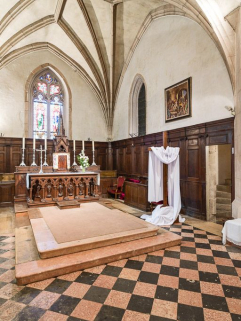 Vue du choeur de trois quarts droit. © Région Bourgogne-Franche-Comté, Inventaire du patrimoine