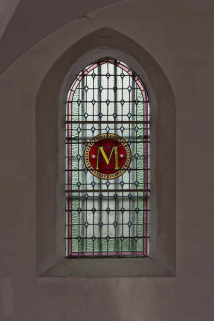 Verrière de la chapelle sud. © Région Bourgogne-Franche-Comté, Inventaire du patrimoine