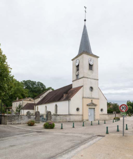 Vue rapprochée de l'église. © Région Bourgogne-Franche-Comté, Inventaire du patrimoine