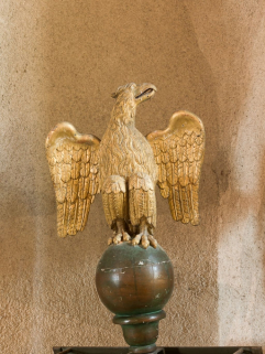 Détail de l'aigle. © Région Bourgogne-Franche-Comté, Inventaire du patrimoine