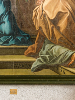 Détail de la signature. © Région Bourgogne-Franche-Comté, Inventaire du patrimoine