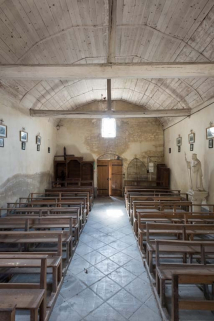 Vue d'ensemble de la nef depuis le choeur. © Région Bourgogne-Franche-Comté, Inventaire du patrimoine