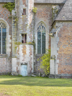 Porte de la tourelle d'escalier. © Région Bourgogne-Franche-Comté, Inventaire du patrimoine
