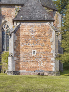 Mur exterieur de la chapelle droite. © Région Bourgogne-Franche-Comté, Inventaire du patrimoine