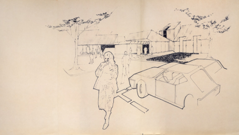 Vue de l'édifice projeté. © Région Bourgogne-Franche-Comté, Inventaire du patrimoine Vue de l'édifice projeté. © Région Bourgogne-Franche-Comté, Inventaire du patrimoine