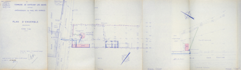 Plan d'ensemble d'aménagement du parc des sources (1958). © Région Bourgogne-Franche-Comté, Inventaire du patrimoine Plan d'ensemble d'aménagement du parc des sources (1958). © Région Bourgogne-Franche-Comté, Inventaire du patrimoine