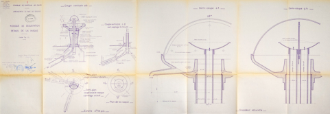 Vasque du kiosque de dégustation (1959). © Région Bourgogne-Franche-Comté, Inventaire du patrimoine Vasque du kiosque de dégustation (1959). © Région Bourgogne-Franche-Comté, Inventaire du patrimoine
