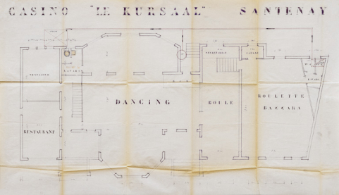 Plan du rez-de-chaussée surélevé. © Région Bourgogne-Franche-Comté, Inventaire du patrimoine Plan du rez-de-chaussée surélevé. © Région Bourgogne-Franche-Comté, Inventaire du patrimoine