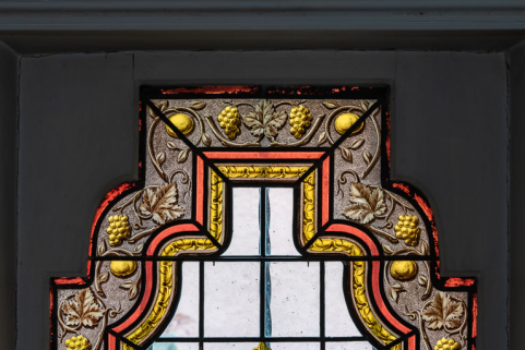 Détail, bordure supérieure. © Région Bourgogne-Franche-Comté, Inventaire du patrimoine