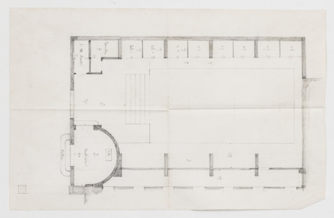 Piscine, projet, plan (vers 1866). © Région Bourgogne-Franche-Comté, Inventaire du patrimoine Piscine, projet, plan (vers 1866). © Région Bourgogne-Franche-Comté, Inventaire du patrimoine