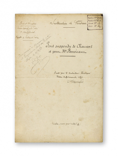 Pont suspendu de Chauvort et pont Me Boucicaut. Détail de la première page. © Région Bourgogne-Franche-Comté, Inventaire du patrimoine Pont suspendu de Chauvort et pont Me Boucicaut. Détail de la première page. © Région Bourgogne-Franche-Comté, Inventaire du patrimoine