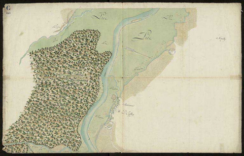 Plan n°3 du cours de la rivière sur les territoire de Heuilley. © CD21/F.PETOT/2020 Plan n°3 du cours de la rivière sur les territoire de Heuilley. © CD21/F.PETOT/2020