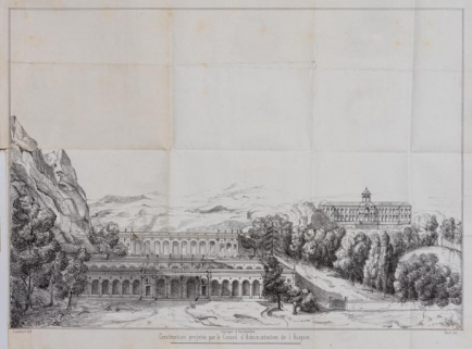 établissement thermal © Région Bourgogne-Franche-Comté, Inventaire du patrimoine  établissement thermal © Région Bourgogne-Franche-Comté, Inventaire du patrimoine