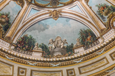 théâtre peinture monumentale © Région Bourgogne-Franche-Comté, Inventaire du patrimoine  théâtre peinture monumentale © Région Bourgogne-Franche-Comté, Inventaire du patrimoine