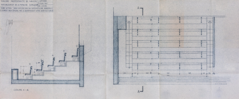temple tribune garde-corps de tribune banc de temple © Région Bourgogne-Franche-Comté, Inventaire du patrimoine  temple tribune garde-corps de tribune banc de temple © Région Bourgogne-Franche-Comté, Inventaire du patrimoine