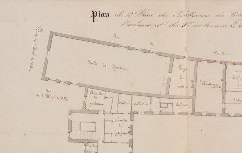 chapelle théâtre collège © Région Bourgogne-Franche-Comté, Inventaire du patrimoine  chapelle théâtre collège © Région Bourgogne-Franche-Comté, Inventaire du patrimoine