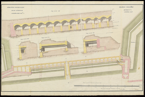 fortification d'agglomération courtine © Service historique de la Défense  fortification d'agglomération courtine © Service historique de la Défense