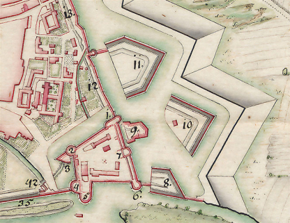 fortification d'agglomération bastion demi-lune © Service historique de la Défense  fortification d'agglomération bastion demi-lune © Service historique de la Défense