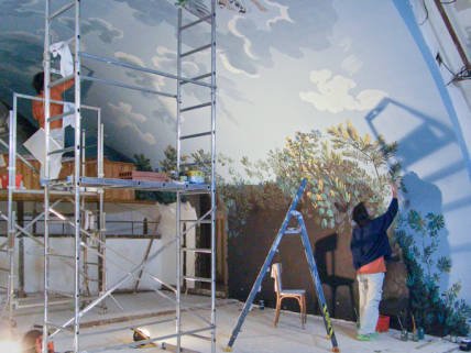 théâtre peinture monumentale © Région Bourgogne-Franche-Comté, Inventaire du patrimoine  théâtre peinture monumentale © Région Bourgogne-Franche-Comté, Inventaire du patrimoine