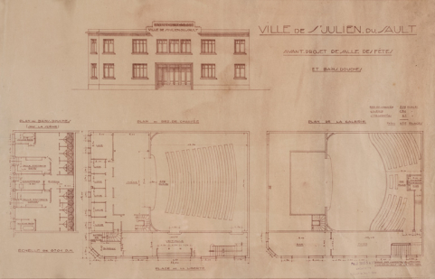 salle des fêtes bains douches cinéma © Région Bourgogne-Franche-Comté, Inventaire du patrimoine  salle des fêtes bains douches cinéma © Région Bourgogne-Franche-Comté, Inventaire du patrimoine