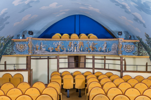théâtre peinture monumentale © Région Bourgogne-Franche-Comté, Inventaire du patrimoine  théâtre peinture monumentale © Région Bourgogne-Franche-Comté, Inventaire du patrimoine
