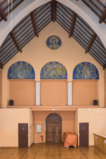 chapelle porte tribune revêtement mural charpente arc © Région Bourgogne-Franche-Comté, Inventaire du patrimoine  chapelle porte tribune revêtement mural charpente arc © Région Bourgogne-Franche-Comté, Inventaire du patrimoine