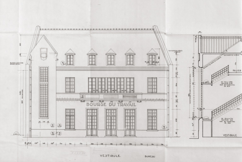 bourse du travail © Région Bourgogne-Franche-Comté, Inventaire du patrimoine  bourse du travail © Région Bourgogne-Franche-Comté, Inventaire du patrimoine