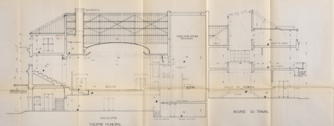 théâtre maison du peuple © Région Bourgogne-Franche-Comté, Inventaire du patrimoine  théâtre maison du peuple © Région Bourgogne-Franche-Comté, Inventaire du patrimoine
