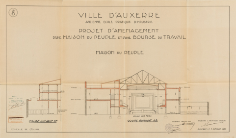  théâtre maison du peuple © Région Bourgogne-Franche-Comté, Inventaire du patrimoine