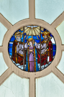 verrière rose © Région Bourgogne-Franche-Comté, Inventaire du patrimoine  verrière rose © Région Bourgogne-Franche-Comté, Inventaire du patrimoine