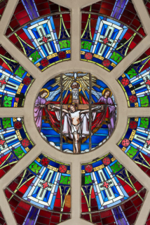 verrière rose © Région Bourgogne-Franche-Comté, Inventaire du patrimoine  verrière rose © Région Bourgogne-Franche-Comté, Inventaire du patrimoine