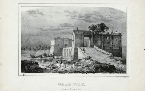 fortification d'agglomération porte de ville © Archives départementales de Saône-et-Loire  fortification d'agglomération porte de ville © Archives départementales de Saône-et-Loire
