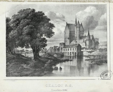 fortification d'agglomération chancellerie © Archives départementales de Saône-et-Loire  fortification d'agglomération chancellerie © Archives départementales de Saône-et-Loire