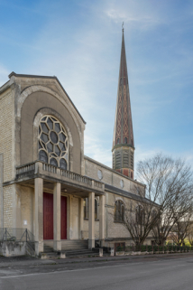  église clocher transept verrière © Région Bourgogne-Franche-Comté, Inventaire du patrimoine