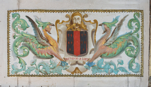  peinture monumentale armoiries © Région Bourgogne-Franche-Comté, Inventaire du patrimoine