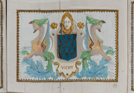  peinture monumentale armoiries © Région Bourgogne-Franche-Comté, Inventaire du patrimoine