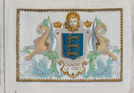  peinture monumentale armoiries © Région Bourgogne-Franche-Comté, Inventaire du patrimoine