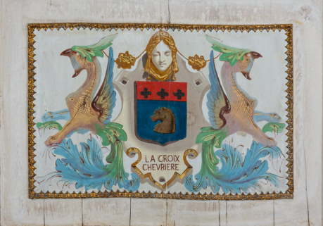  peinture monumentale armoiries © Région Bourgogne-Franche-Comté, Inventaire du patrimoine