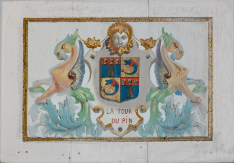  peinture monumentale armoiries © Région Bourgogne-Franche-Comté, Inventaire du patrimoine