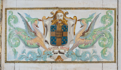  peinture monumentale armoiries © Région Bourgogne-Franche-Comté, Inventaire du patrimoine