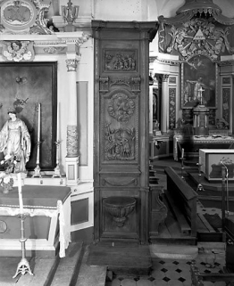 Piédroit nord : Baptême du Christ. © Région Bourgogne-Franche-Comté, Inventaire du patrimoine