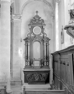 Vue d'ensemble de l'autel-retable latéral droit. © Région Bourgogne-Franche-Comté, Inventaire du patrimoine