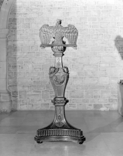 Lutrin à aigle monocéphale : vue de dosl. © Région Bourgogne-Franche-Comté, Inventaire du patrimoine