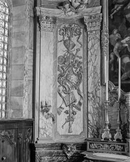 Détail : parclose gauche du retable. © Région Bourgogne-Franche-Comté, Inventaire du patrimoine