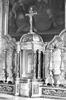 Vue du tabernacle ouvert. © Région Bourgogne-Franche-Comté, Inventaire du patrimoine