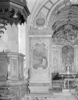 Vue d'ensemble de l'autel-retable latéral gauche. © Région Bourgogne-Franche-Comté, Inventaire du patrimoine