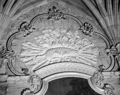 Détail : l'Agneau mystique, relief. © Région Bourgogne-Franche-Comté, Inventaire du patrimoine